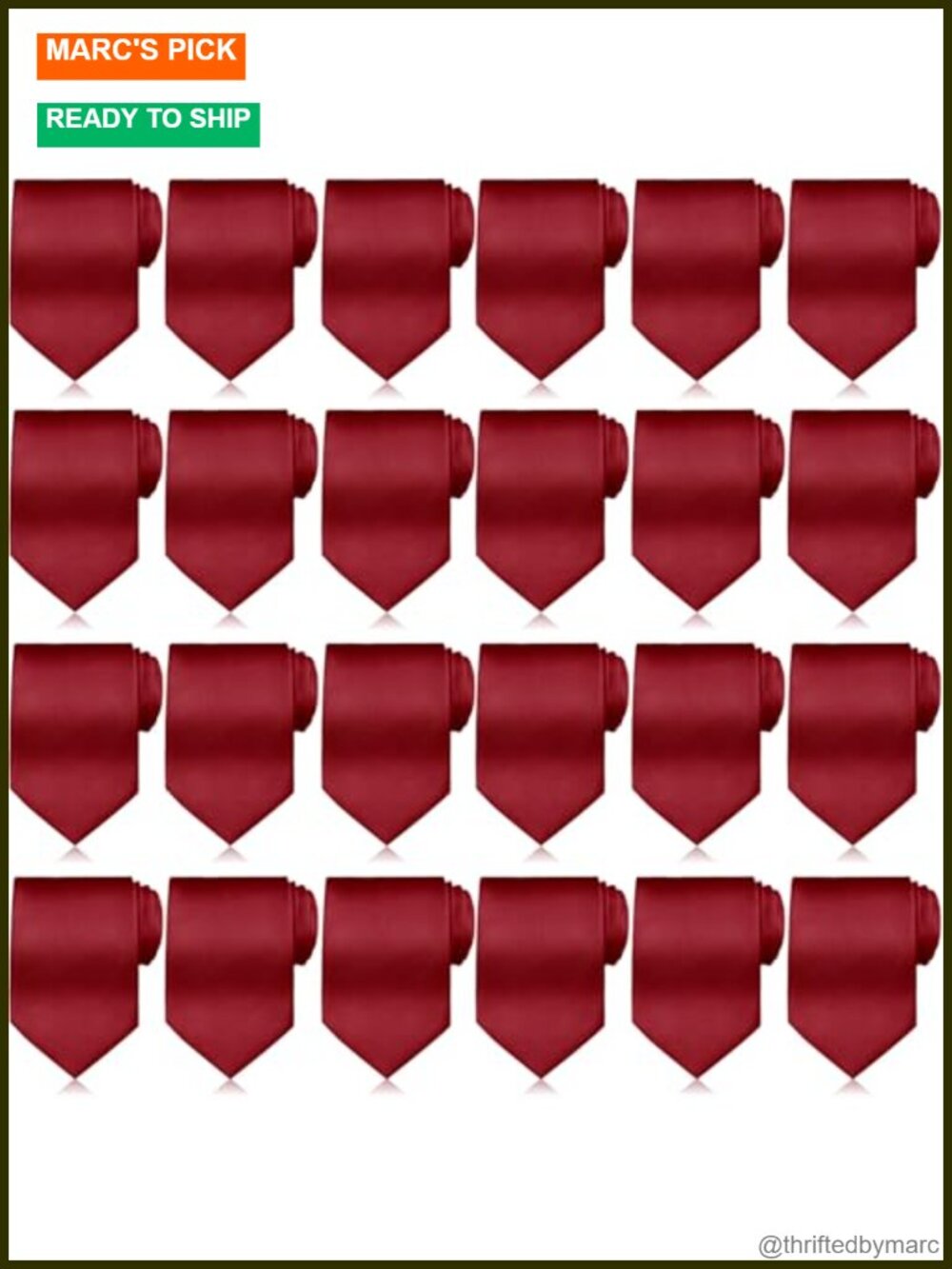 24 Pcs Men Ties Set Solid Satin Formal Necktie 57" Wedding Business